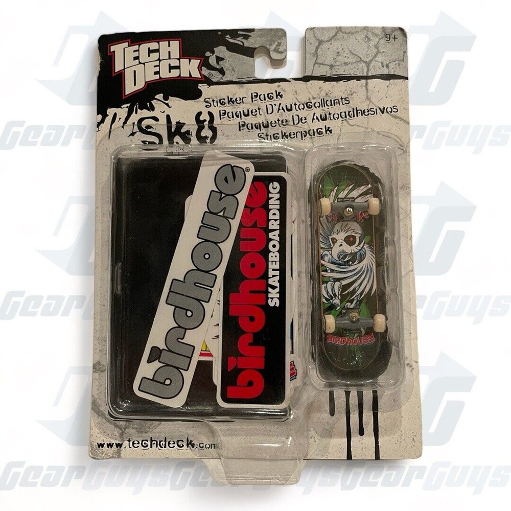 Tech Deck Birdhouse Finger Skateboard Tony Hawk Skeleton W/Sticker Pack NIP